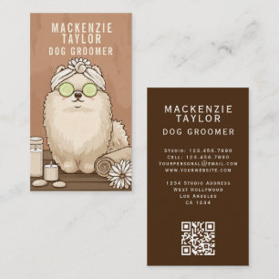 Tarjeta De Visita Peluquería Canina Monísima Estilo Spa Personalizad