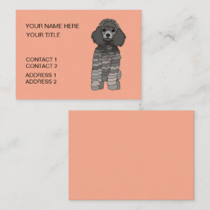 Tarjeta De Visita Peluquería Canina para Caniches