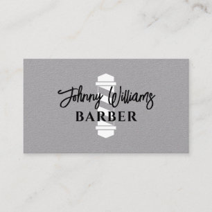 Tarjeta De Visita Peluquería de la barra de barbero minimalista