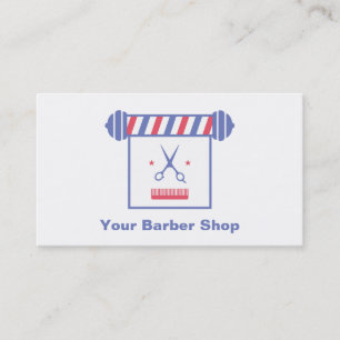 Tarjeta De Visita Peluquería de Luces Retro Caprichosas Hipster