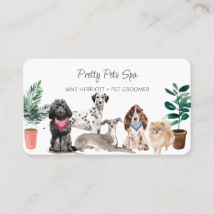 Tarjeta De Visita Peluquería de Mascotas Spa para Mascotas