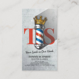 Tarjeta De Visita Peluquería de peluquería Salón de pelo del Rey Cor