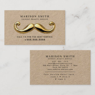 Tarjeta De Visita Peluquería Estilista de Cabello Profesional Barber
