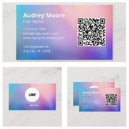 Tarjeta De Visita Peluquería estilista de pelo moderno