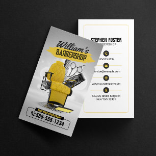 Tarjeta De Visita Peluquería moderna Estilista de cabello Peluquero 