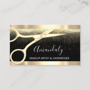 Tarjeta De Visita Peluquería moderna tijeras de peluquería elegante