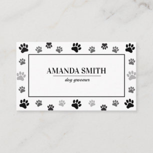 Tarjeta De Visita Peluquería Profesional de Mascotas y Cuidado Anima