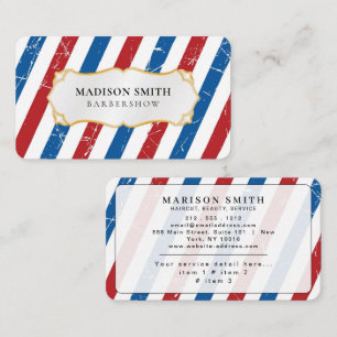 Tarjeta De Visita Peluquería Profesional Estilista de Cabello Barber
