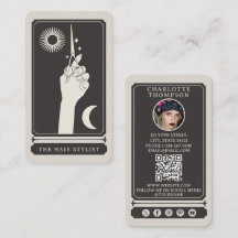 Peluquería Tarot Celestial Foto Personalizada Boho
