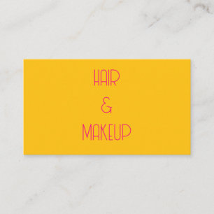Tarjeta De Visita Peluquería y maquillaje Estilista de cabello Amari