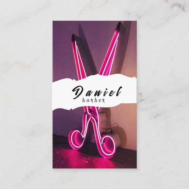 Tarjeta De Visita Peluquería y peluqueros - Destacar con estilo (Anverso)