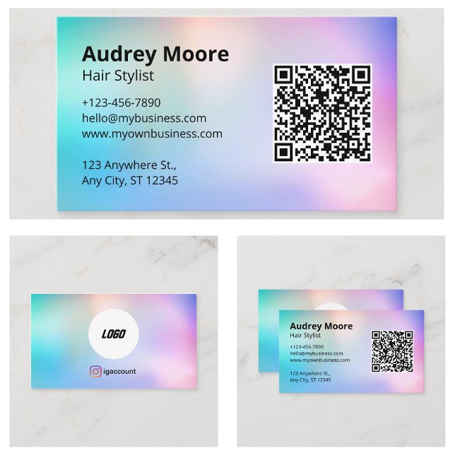 Tarjeta De Visita Peluquero (Hair Stylist Business Card
)