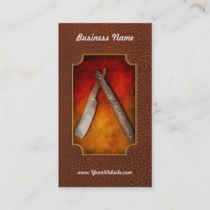 Tarjeta De Visita Peluquero - afeitando - guarde un labio superior