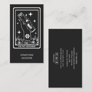 Tarjeta De Visita Peluquero de Mascotas Tarot