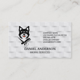 Tarjeta De Visita PelUquero de Perros Servicios para Mascotas Ti