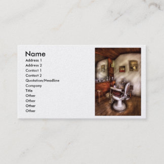Tarjeta De Visita Peluquero - en la peluquería de caballeros