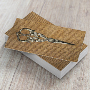 Tarjeta De Visita Peluquero estilista de antigüedades de pelo vintag