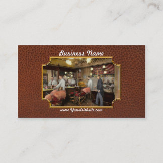 Tarjeta De Visita Peluquero - L.C. Wiseman Barbershop, NY 1895