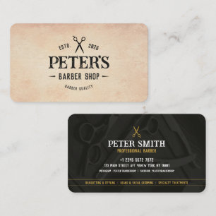 Tarjeta De Visita Peluquero, Salón, Barbero Profesional