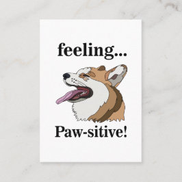 Tarjeta De Visita Pembroke Welsh Corgi Dog Walker