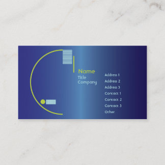 Tarjeta De Visita Pendiente azul - negocio