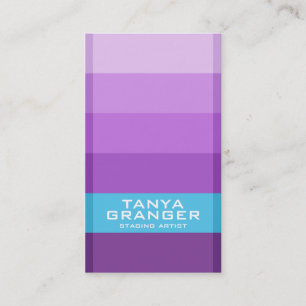 Tarjeta De Visita Pendiente de Pantone Swatch - púrpura