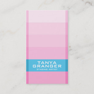 Tarjeta De Visita Pendiente de Pantone Swatch - rosa