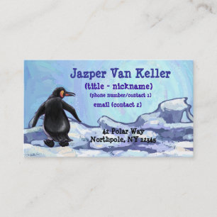 Tarjeta De Visita Penguin Stationery