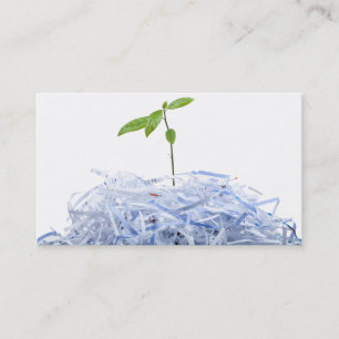 Tarjeta De Visita Pensar verde - reciclar