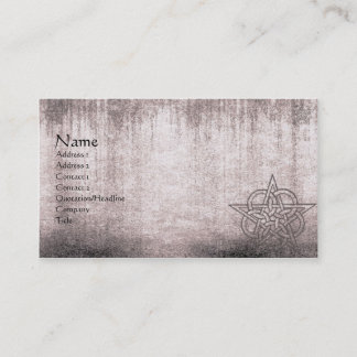 Tarjeta De Visita Pentáculos rosados desvanecidos Pagan grunge tarje