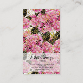 Tarjeta De Visita peonatos de oro rosado