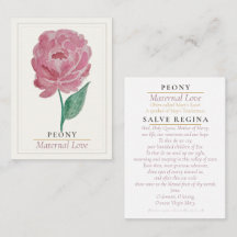 Peonía Rosa Santa Oración del Jardín Mariano | Mat
