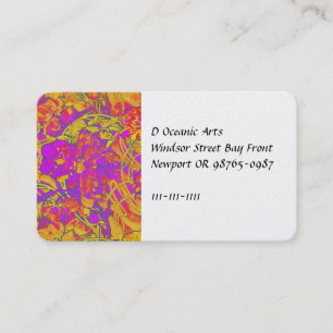 Tarjeta De Visita Peonies rosados brillantes