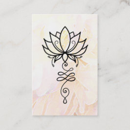 Tarjeta De Visita *~* Peony Lotus Nirvana Sagrada Geometría Yoga 