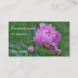 Tarjeta De Visita Peony rosado