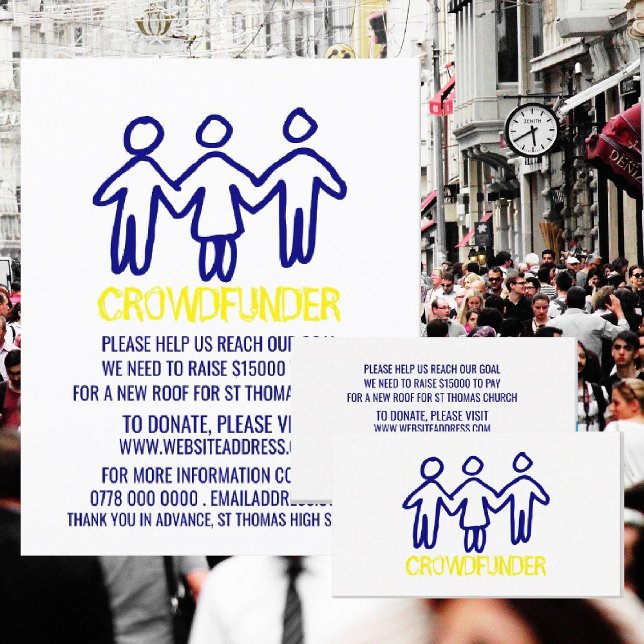 Tarjeta De Visita People Design, crowdfunder, crowdfunding (Subido por el creador)