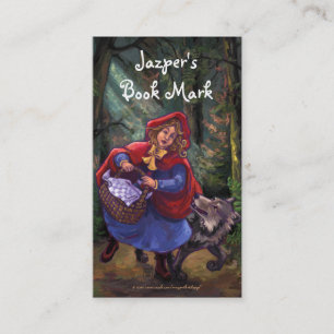 Tarjeta De Visita Pequeña marca del libro de la capucha roja