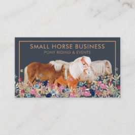 Tarjeta De Visita Pequeña Ponía de la cría de caballos