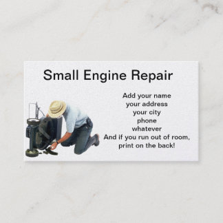 Tarjeta De Visita Pequeña reparación del motor