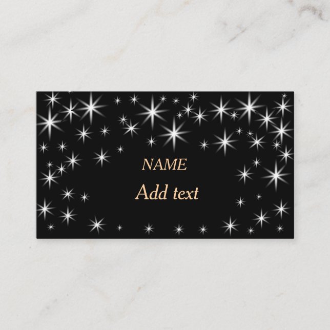 Tarjeta De Visita pequeñas estrellas lindas (Anverso)