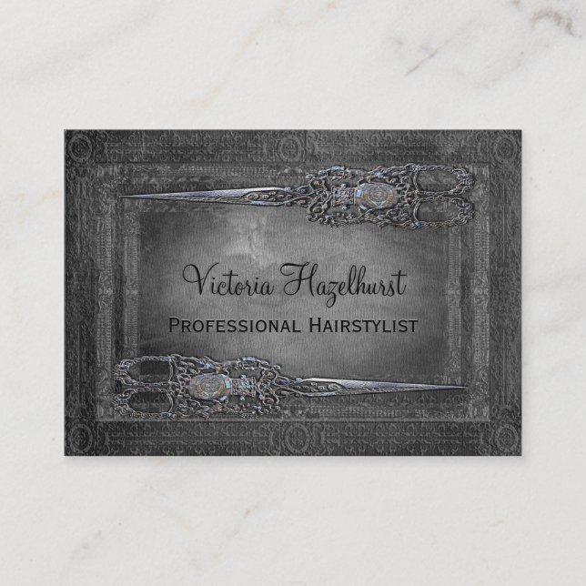 Tarjeta De Visita Pequeñas tijeras del doble del londinense (Anverso)