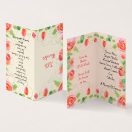 Tarjeta De Visita Pequeño acentuado floral