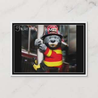 Tarjeta De Visita Pequeño bombero
