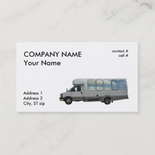 Tarjeta De Visita pequeño bus turístico