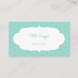 Tarjeta De Visita Pequeño cuadrado azul