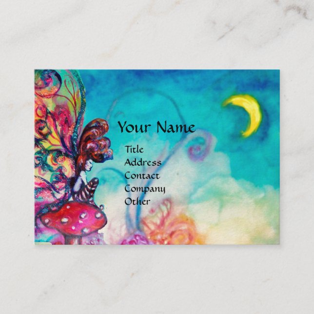 Tarjeta De Visita Pequeño elfo de hongos (Anverso)