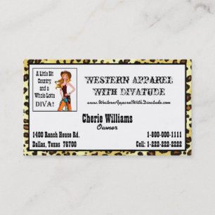 Tarjeta De Visita Pequeño país y toda una Lotta DIVA!