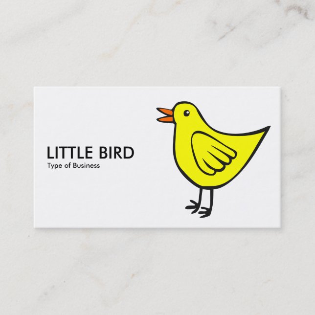 Tarjeta De Visita Pequeño pájaro 01 (Anverso)