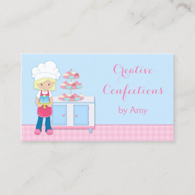 Tarjeta De Visita Pequeño panadero, panadería (Anverso)