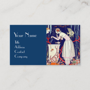 TARJETA DE VISITA PEQUEÑO PESCADO, ACUARIO, DECO BELLEZA MODA